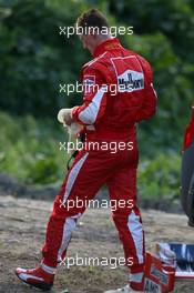 08.10.2006 Suzuka, Japan,  Michael Schumacher (GER), Scuderia Ferrari, 248 F1, Stopped on track, Engine failure - Formula 1 World Championship, Rd 17, Japanese Grand Prix, Sunday Race