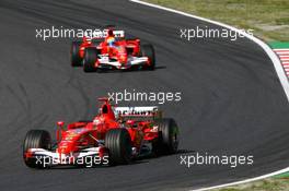 08.10.2006 Suzuka, Japan,  Michael Schumacher (GER), Scuderia Ferrari, 248 F1 and Felipe Massa (BRA), Scuderia Ferrari, 248 F1 - Formula 1 World Championship, Rd 17, Japanese Grand Prix, Sunday Race