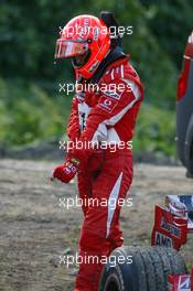 08.10.2006 Suzuka, Japan,  Michael Schumacher (GER), Scuderia Ferrari, 248 F1, Stopped on track, Engine failure - Formula 1 World Championship, Rd 17, Japanese Grand Prix, Sunday Race