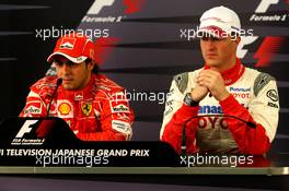 07.10.2006 Suzuka, Japan,  Felipe Massa (BRA), Scuderia Ferrari and Ralf Schumacher (GER), Toyota Racing - Formula 1 World Championship, Rd 17, Japanese Grand Prix, Saturday Press Conference