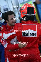 07.10.2006 Suzuka, Japan,  Felipe Massa (BRA), Scuderia Ferrari and Michael Schumacher (GER), Scuderia Ferrari - Formula 1 World Championship, Rd 17, Japanese Grand Prix, Saturday Qualifying