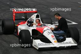 08.10.2006 Suzuka, Japan,  Gerhard Berger (AUT), Scuderia Toro Rosso, 50% Team Co Owner and Jean Alesi - Formula 1 World Championship, Rd 17, Japanese Grand Prix, Sunday