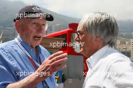 26.05.2006 Monte Carlo, Monaco,  John Surtees talks with Bernie Ecclestone (GBR) - Formula 1 World Championship, Rd 7, Monaco Grand Prix, Friday