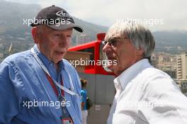 26.05.2006 Monte Carlo, Monaco,  John Surtees talks with Bernie Ecclestone (GBR) - Formula 1 World Championship, Rd 7, Monaco Grand Prix, Friday