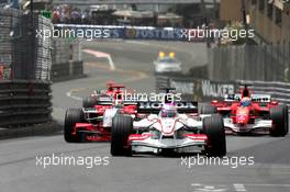 28.05.2006 Monte Carlo, Monaco,  Franck Montagny (FRA), Super Aguri F1 and Tiago Monteiro (POR), Midland MF1 Racing, Felipe Massa (BRA), Scuderia Ferrari   - Formula 1 World Championship, Rd 7, Monaco Grand Prix, Sunday Race