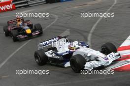 28.05.2006 Monte Carlo, Monaco,  Jacques Villeneuve (CDN), BMW Sauber F1 Team, David Coulthard (GBR), Red Bull Racing - Formula 1 World Championship, Rd 7, Monaco Grand Prix, Sunday Race