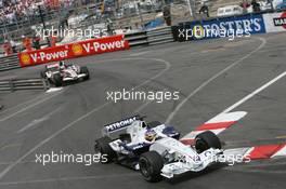 28.05.2006 Monte Carlo, Monaco,  Jacques Villeneuve (CDN), BMW Sauber F1 Team, Jenson Button (GBR), Honda Racing F1 Team - Formula 1 World Championship, Rd 7, Monaco Grand Prix, Sunday Race
