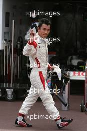 28.05.2006 Monte Carlo, Monaco,  Takuma Sato (JPN), Super Aguri F1 after he stopped - Formula 1 World Championship, Rd 7, Monaco Grand Prix, Sunday Race