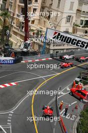 28.05.2006 Monte Carlo, Monaco,  Michael Schumacher (GER), Scuderia Ferrari, 248 F1 starts the race from the pit lane - Formula 1 World Championship, Rd 7, Monaco Grand Prix, Sunday Race
