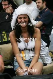 27.05.2006 Monte Carlo, Monaco,  A Girl in the paddock - Formula 1 World Championship, Rd 7, Monaco Grand Prix, Saturday