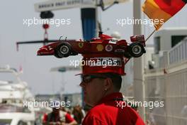 27.05.2006 Monte Carlo, Monaco,  A Ferrari Fan - Formula 1 World Championship, Rd 7, Monaco Grand Prix, Saturday