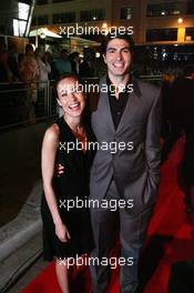 27.05.2006 Monte Carlo, Monaco,  "Superman Returns" party at the Red Bull Energy Station, Brandon Routh actor, actor Courtney Ford - Formula 1 World Championship, Rd 7, Monaco Grand Prix, Saturday