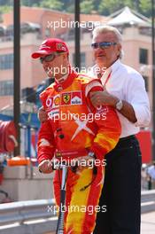 27.05.2006 Monte Carlo, Monaco,  Michael Schumacher (GER), Scuderia Ferrari and Willi Weber (GER), Driver Manager  - Formula 1 World Championship, Rd 7, Monaco Grand Prix, Saturday
