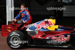 27.05.2006 Monte Carlo, Monaco,  Red Bull Racing Unveil their special Monaco "Superman" Edition Livery, Christian Klien (AUT), Red Bull Racing  - Formula 1 World Championship, Rd 7, Monaco Grand Prix, Saturday