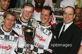 23.05.2006 Monte Carlo, Monaco,  Prince Albert II of Monaco & Michael Schumacher (GER), Scuderia Ferrari - Formula 1 World Championship, Rd 7, Monaco Grand Prix, Wednesday