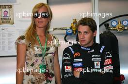 28.05.2006 Monte Carlo, Monaco,  Girlfriend Liselore Kooijman (NED) & Christijan Albers (NED), Midland MF1 Racing, Toyota M16 - Formula 1 World Championship, Rd 7, Monaco Grand Prix, Sunday