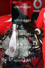 25.05.2006 Monte Carlo, Monaco,  The Ferrari V8 engine - Formula 1 World Championship, Rd 7, Monaco Grand Prix, Thursday