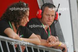 25.05.2006 Monte Carlo, Monaco,  Lance Edward Armstrong (USA) as a guest for Ferrari / AMD- Formula 1 World Championship, Rd 7, Monaco Grand Prix, Thursday