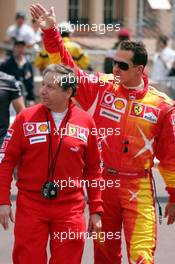 25.05.2006 Monte Carlo, Monaco,  Jean Todt (FRA), Scuderia Ferrari, Teamchief, General Manager, Team Principal and Michael Schumacher (GER), Scuderia Ferrari  Formula 1 World Championship, Rd 7, Monaco Grand Prix, Thursday