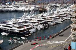 25.05.2006 Monte Carlo, Monaco,  Felipe Massa (BRA), Scuderia Ferrari and Nico Rosberg (GER), WilliamsF1 Team- Formula 1 World Championship, Rd 7, Monaco Grand Prix, Thursday
