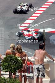 25.05.2006 Monte Carlo, Monaco,  Anthony Davidson (GBR), Test Driver, Honda Racing F1 Team and Ralf Schumacher (GER), Toyota Racing - Formula 1 World Championship, Rd 7, Monaco Grand Prix, Thursday