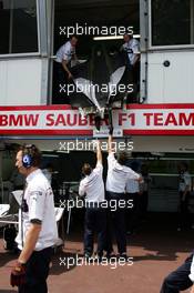 25.05.2006 Monte Carlo, Monaco,  BMW Sauber Team - Formula 1 World Championship, Rd 7, Monaco Grand Prix, Thursday