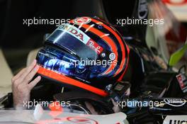 25.05.2006 Monte Carlo, Monaco,  Helmet of Rubens Barrichello (BRA), Honda Racing F1 Team - Formula 1 World Championship, Rd 7, Monaco Grand Prix, Thursday
