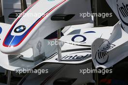 24.05.2006 Monte Carlo, Monaco,  BMW- Sauber bodywork in the pitlane - Formula 1 World Championship, Rd 7, Monaco Grand Prix, Wednesday