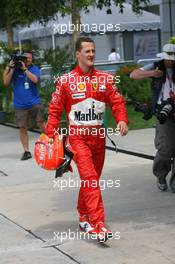 18.03.2006 Kuala Lumpur, Malaysia,  Michael Schumacher (GER), Scuderia Ferrari - Formula 1 World Championship, Rd 2, Malaysian Grand Prix, Saturday Qualifying