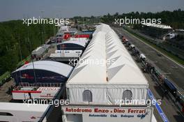 21.04.2006 Imola, Italy,  The paddock and pits - Formula 1 World Championship, Rd 4, San Marino Grand Prix, Friday