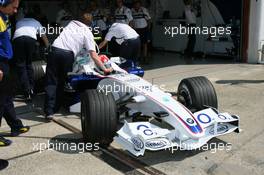 21.04.2006 Imola, Italy,  Robert Kubica (POL), Test Driver, BMW Sauber F1 Team - Formula 1 World Championship, Rd 4, San Marino Grand Prix, Friday Practice