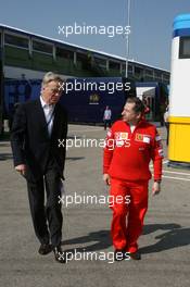 21.04.2006 Imola, Italy,  Max Mosley (GBR), FIA President and Jean Todt (FRA), Scuderia Ferrari, Teamchief, General Manager, Team Principal - Formula 1 World Championship, Rd 4, San Marino Grand Prix, Friday