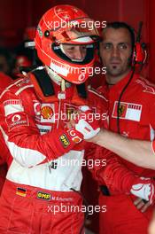 21.04.2006 Imola, Italy,  Michael Schumacher (GER), Scuderia Ferrari - Formula 1 World Championship, Rd 4, San Marino Grand Prix, Friday Practice