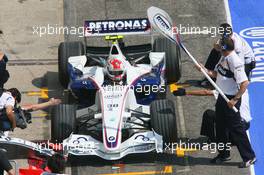 21.04.2006 Imola, Italy,  Robert Kubica (POL), Test Driver, BMW Sauber F1 Team, F1.06 - Formula 1 World Championship, Rd 4, San Marino Grand Prix, Friday Practice