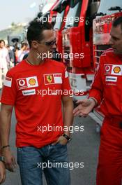 21.04.2006 Imola, Italy,  Michael Schumacher (GER), Scuderia Ferrari - Formula 1 World Championship, Rd 4, San Marino Grand Prix, Friday