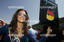 23.04.2006 Imola, Italy,  Grid girl - Formula 1 World Championship, Rd 4, San Marino Grand Prix, Sunday Grid Girl