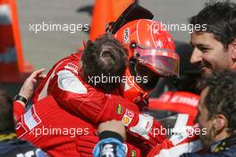 23.04.2006 Imola, Italy,  Michael Schumacher (GER), Scuderia Ferrari and Jean Todt (FRA), Scuderia Ferrari, Teamchief, General Manager, Team Principal - Formula 1 World Championship, Rd 4, San Marino Grand Prix, Sunday Podium