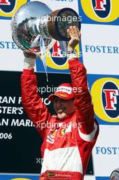 23.04.2006 Imola, Italy,  Michael Schumacher (GER), Scuderia Ferrari - Formula 1 World Championship, Rd 4, San Marino Grand Prix, Sunday Podium