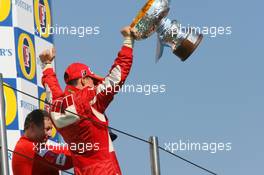 23.04.2006 Imola, Italy,  Jean Todt (FRA), Scuderia Ferrari, Teamchief, General Manager, Team Principal and Michael Schumacher (GER), Scuderia Ferrari - Formula 1 World Championship, Rd 4, San Marino Grand Prix, Sunday Podium