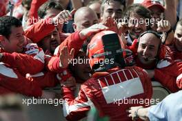 23.04.2006 Imola, Italy,  Michael Schumacher (GER), Scuderia Ferrari - Formula 1 World Championship, Rd 4, San Marino Grand Prix, Sunday Podium