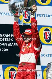 23.04.2006 Imola, Italy,  Michael Schumacher (GER), Scuderia Ferrari - Formula 1 World Championship, Rd 4, San Marino Grand Prix, Sunday Podium