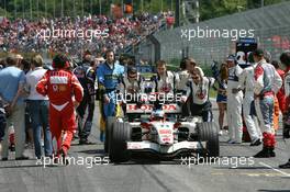 23.04.2006 Imola, Italy ** QIS, Quick Image Service ** April, Formula 1 World Championship, Rd 4, San Marino Grand Prix - Every used picture is fee-liable. - EDITORS PLEASE NOTE: QIS, Quick Image Service is a special service for electronic media. QIS images are uploaded directly by the photographer moments after the image has been taken. These images will not be captioned with a text describing what is visible on the picture. Instead they will have a generic caption indicating where and when they were taken. For editors needing a correct caption, the high resolution image (fully captioned) of the same picture will appear some time later on www.xpb.cc. The QIS images will be in low resolution (800 pixels longest side) and reduced to a minimum size (format and file size) for quick transfer. More info about QIS is available at www.xpb.cc - This service is offered by xpb.cc limited - c Copyright: xpb.cc limited  