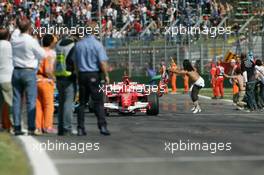 23.04.2006 Imola, Italy ** QIS, Quick Image Service ** April, Formula 1 World Championship, Rd 4, San Marino Grand Prix - Every used picture is fee-liable. - EDITORS PLEASE NOTE: QIS, Quick Image Service is a special service for electronic media. QIS images are uploaded directly by the photographer moments after the image has been taken. These images will not be captioned with a text describing what is visible on the picture. Instead they will have a generic caption indicating where and when they were taken. For editors needing a correct caption, the high resolution image (fully captioned) of the same picture will appear some time later on www.xpb.cc. The QIS images will be in low resolution (800 pixels longest side) and reduced to a minimum size (format and file size) for quick transfer. More info about QIS is available at www.xpb.cc - This service is offered by xpb.cc limited - c Copyright: xpb.cc limited  