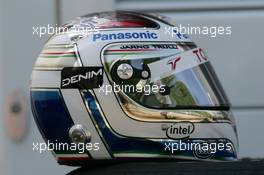 22.04.2006 Imola, Italy,  Jarno Trulli (ITA), Toyota Racing new helmet - Formula 1 World Championship, Rd 4, San Marino Grand Prix, Saturday