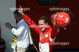 22.04.2006 Imola, Italy,  Michael Schumacher (GER), Scuderia Ferrari on Pole Position - Formula 1 World Championship, Rd 4, San Marino Grand Prix, Saturday Qualifying