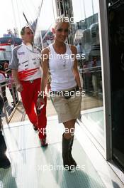 22.04.2006 Imola, Italy,  Cora Schumacher (GER), Wife of Ralf Schumacher - Formula 1 World Championship, Rd 4, San Marino Grand Prix, Saturday