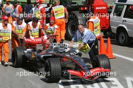 22.04.2006 Imola, Italy,  car of Kimi Raikkonen (FIN), Räikkönen, McLaren Mercedes - Formula 1 World Championship, Rd 4, San Marino Grand Prix, Saturday Qualifying