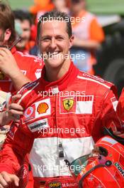 22.04.2006 Imola, Italy,  Michael Schumacher (GER), Scuderia Ferrari on Pole Position - Formula 1 World Championship, Rd 4, San Marino Grand Prix, Saturday Qualifying