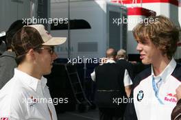 22.04.2006 Imola, Italy,  Christian Klien (AUT), Red Bull Racing with Sebastian Vettel (GER) - Formula 1 World Championship, Rd 4, San Marino Grand Prix, Saturday