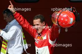 22.04.2006 Imola, Italy,  Michael Schumacher (GER), Scuderia Ferrari on Pole Position - Formula 1 World Championship, Rd 4, San Marino Grand Prix, Saturday Qualifying